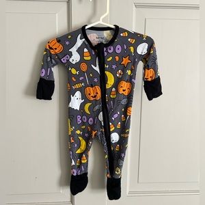 Little sleepies halloween zip pajamas newborn